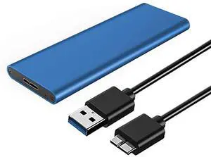 SATA SSD to USB 3.0 External SSD Reader Converter Adapter Enclosure with UASP, Support NGFF M.2 2280 2260 2242 2230 SSD with Key B/Key B+M (M.2 NGFF to USB3.0