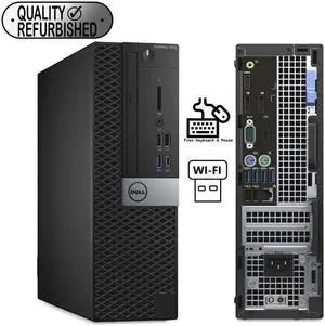 DELL OptiPlex 7050 SFF Desktop Computer Intel Core i5-6500 3.2GHZ 16GB DDR4, 256GB SSD + 500GB HDD, WIFI, DVD, Windows 10 Pro