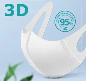 50 Pcs Wide Earband Face Masks Summer Thin breathable Protective Mask