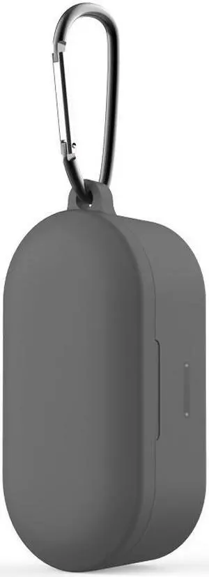 QCY T1S QS2 T2C Earphone Storage Bag Soft Silicone Shockproof Earphone Charging Box Cover Case with Metal Hook
