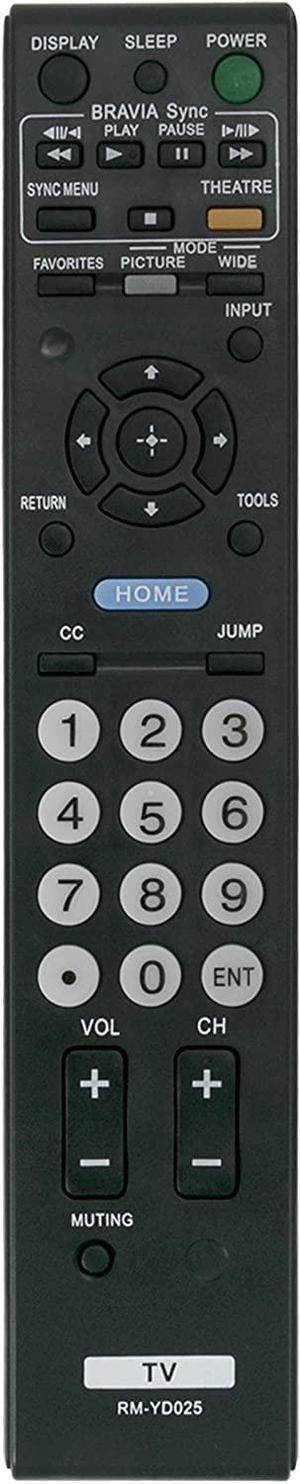 RM-YD025 Replaced Remote fit for Sony TV KDL-46S4100 KDL-40S4100 KDL-52S4100 KDL-22L4000 KDL-40S504 KDL-19M4000 KDL-40S5100 KDL-40SL150 KDL-40V5100 KDL-40VE5 KDL-46S504 KDL-46S5100 KDL-46V5100