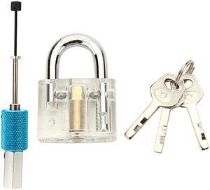 Disc Type Transparent Padlock with Disc Detainer Locksmith Tools Locksmith Training Skill Set