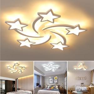 Acrylic LED Ceiling Light Pendant Lamp Hallway Bedroom Dimmable Fixture Decor White/5Heads - OEM