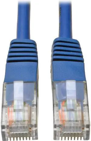 Tripp Lite N002-012-BL Cat5E 350 Mhz Molded Utp Patch Cable (Rj45 M/M) , Blue, 12 Ft. - Patch Cable - Rj-45 (M) To Rj-45 (M) - 12 Ft - Utp - Cat 5E - Ieee 802.3Ab/Ieee 802.5 - Molded, Stranded - Blue