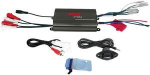 PYLE PLMRMP3B Pyle Marine 4 Channel Amplifier 800W MAX - Black Finish