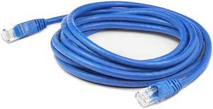 Addon 7Ft Rj-45 (Male) To Rj-45 (Male) Straight Blue Cat6a Utp Pvc Copper Patch Cable