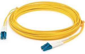 AddOn 1m LC (Male) to LC (Male) Yellow OS1 Duplex Fiber TAA Compliant OFNR (Riser-Rated) Patch Cable