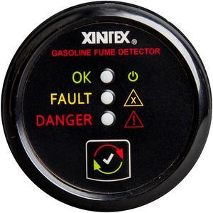 Xintex Gasoline Fume Detector & Alarm w/Plastic Sensor - Black Bezel... [G-1B-R]