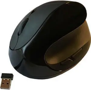 ERGOGUYS LLC EM011-BKW BLACK ERGONOMIC WIRELESS VERTICAL MOUSE ERGOGUYS LLC EM011-BKW BLACK ERGONOMIC WIRELESS VERTICAL MOUSE