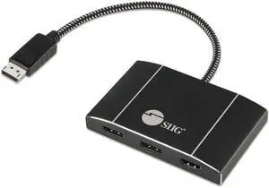 Triple 4K Displayport 1.4 To 2 Dp & Hdmi Mst Hub Splitter