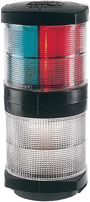Hella Marine Tri-Color Navigation Light/Anchor Navigation Lamp- Incandescent - 2Nm - Black Housing - 12V