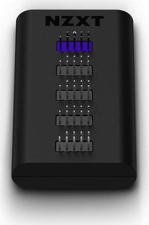 NZXT Internal USB Hub 3 - AC-IUSBH-M3 - 4 Internal USB 2.0 Ports - 3M Dual Lock Tapes - Magnetic Body - Plug and Play