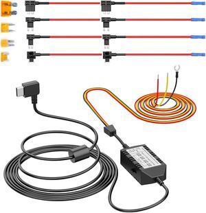 HK4 Hardwire Kit with 8pcs Full Set Circuit Fuse Tap, Type-C Port, for A119MINI /A119MINI 2 /A229 Duo&Plus&PRO /T130 /WM1 /A139 /A139Pro Dash Cam