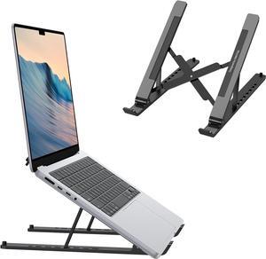 Portable Laptop Stand Laptop Stand for Desk Ergonomic 7-Levels Angles Adjustable Computer Stand ABS Laptop Riser Holder Compatible with All Laptops and iPad(10-15.6)