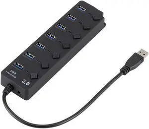 USB Hub 3.0 High Speed 4/7 Port USB Splitter On/Off Switch AC Power Adapter For Plus for MacBook Laptop PC Accessories