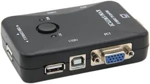 Kvm Switch Switcher 2 Port Vga Svga Switch Box  2.0 Mouse Keyboard 1920X1440 Switch Box
