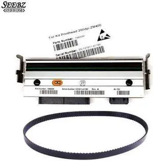 Compatible 79800M Zebra zm400 Print Head +79866M Main Drive Belt For Zebra ZM400 203dpi Thermal barcode label printers
