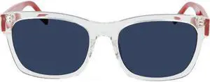 CONVERSE-CV501S ALL STAR 102 Square Sunglasses Crystal Egret Dark Blue Solid
