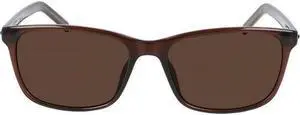 CONVERSE-CV506S CHUCK 201 Rectangle Sunglasses Crystal Dark Root Brown Solid
