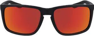DRAGON ALLIANCE-DR MELEE XL ION 004 Rectangle Sunglasses Matte Black Orange Ion