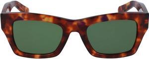 SALVATORE FERRAGAMO-SF996S 214 Rectangle Sunglasses Tortoise Green