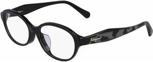 SALVATORE FERRAGAMO-SF2856A 001 Oval Eyeglasses Black