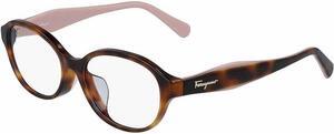 SALVATORE FERRAGAMO-SF2856A 214 Oval Eyeglasses Havana