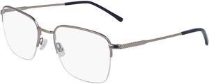 LACOSTE-L2254 035 Rectangle Eyeglasses Matte Light Ruthenium/Blue