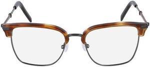 SALVATORE FERRAGAMO-SF2194 216 Striped Brown/Ruthenium