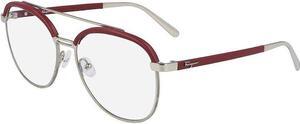 SALVATORE FERRAGAMO-SF2195L 744 Light Gold/Burgundy