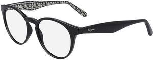 SALVATORE FERRAGAMO-SF2867 001 Round Eyeglasses Black