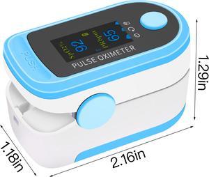 Pulse oximeter fingertip with Plethysmograph and Perfusion Index, Portable Blood Oxygen Saturation Monitor for Heart Rate and SpO2 Level, O2 Monitor Finger for Oxygen,Pulse Ox,Oximetro