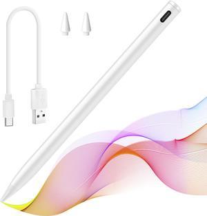 Stylus Pen Compatible for iPad (2018 and Later) ,Palm Rejection, Compatible with iPad Pro 11&12.9 Inch,iPad Air (3rd/4th/5th),iPad Mini(5/6th),iPad(6/7/8/9th),Tilting Detection (White)