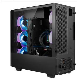 Aigo YOGO MIX aviation aluminum titanium gray Micro computer aluminum case/support M-ATX motherboard/double-sided tempered glass/double-sided door Aigo YOGO MIX aviation aluminum titanium gray Micro computer aluminum case/support M-ATX motherboard/double-sided tempered glass/double-sided door