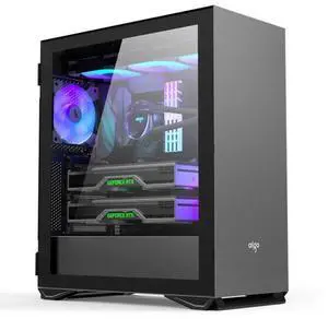 Aigo YOGO M2 PRO Titanium Gray Gaming Shoebox Computer Case E-ATX/ATX Motherboard/360 Cold Exhaust/Side Pulling Tempered Glass/Vertical Graphics Card Aigo YOGO M2 PRO Titanium Gray Gaming Shoebox Computer Case E-ATX/ATX Motherboard/360 Cold Exhaust/Side Pulling Tempered Glass/Vertical Graphics Card