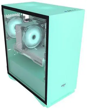 Aigo YOGO M2 mint green game pill MINI computer case (support M-ATX motherboard/240 water cooling/side-opening magnetic tempered glass side penetration) Aigo YOGO M2 mint green game pill MINI computer case (support M-ATX motherboard/240 water cooling/side-opening magnetic tempered glass side penetration)
