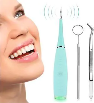 Dental calculus flushing device, dental care cleaning device, electric cleaning device, second generation tooth cleaning device, Rechargeable Portable Oral irrigator for Travel & Home-blue