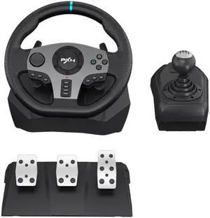 PXN-V9 racing game steering wheel compatible with PC/PS3/PS4/Xboxone/Switch 900 degrees PXN-V9 racing game steering wheel compatible with PC/PS3/PS4/Xboxone/Switch 900 degrees