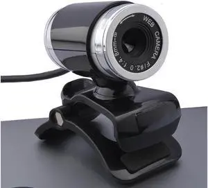 New Web Cam with Microphone, Clip-on 360 Degree USB 12 Megapixel HD Webcam Web Camera with Microphone for Computer Laptop Desktop for YouTube Video Broadcasting(Black+Silver)