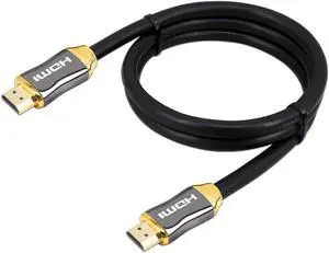 sakose Ultra High Speed hdmi cable 3ft 4k HDMI cables support Ethernet ,3D,4K ,18Gbps and Audio Return (ARC)CL3 function and with 24k golden plated connector - Full Hd [Latest Version]
