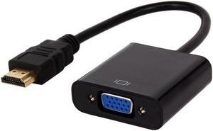 SA HDMI to VGA, Moread Gold-Plated HDMI to VGA Adapter (Male to Female) for Computer, Desktop, Laptop, PC, Monitor, Projector, HDTV, Chromebook, Raspberry Pi, Roku, Xbox and More - Black