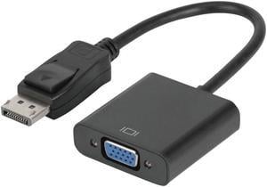 Display Port to VGA Adapter 1080P Converter, YXwin DisplayPort DP to VGA Adapter Male to Female Adapter for DP Enabled Desktops and Laptops
