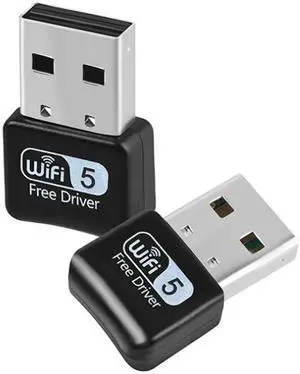 SAKOSE Mini 5G Dual Band USB Driver Free WiFi 2.4/5.8GHz 600Mbps WiFi Adapter Support IEEE 802.11bg/n/ac