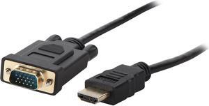 SA HMVGA-06 HDMI to VGA Cable Gold-plated 1080P HDMI Male to VGA Male Active Video Adapter Converter Cord (6 Feet/1.8 Meters