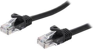 SA C6EB-1K 1 ft. Cat 6 Black Enhanced 550MHz Patch Cables  (2 cables per package)