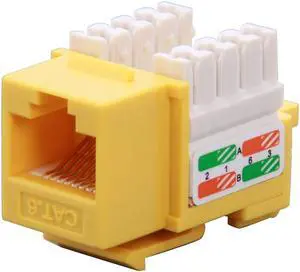 SA RJ45PD-Y RJ45PD-Y Cat. 6 Punch Down Keystone Jack - Yellow