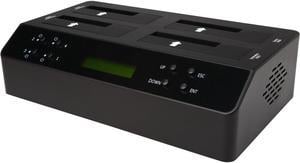 SA T-400 Black USB 3.0 & eSATA to 4 Bay SATA Docking with Stand Alone 1:3 2.5" 3.5" HDD/SSD Duplicator