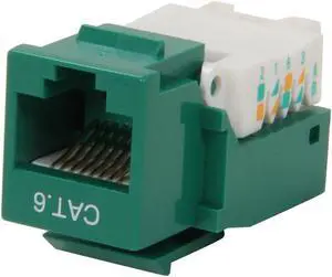 SA RJ45TL-G RJ45TL-Y Cat. 6 Tool Less Keystone Jack - Green
