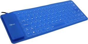 SA KB-P100 Blue 85 Normal Keys USB 2.0 Wired Foldable Keyboard - OEM