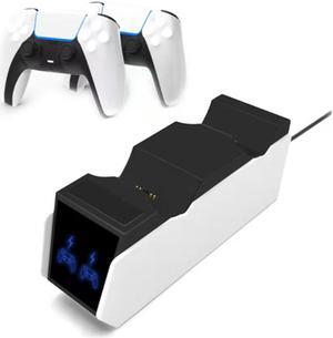 SA Playstation 5  Gamepad Dual Charger,Game Controller Contact charging base PS5 Handle Charging Base with LED Light,PS5 Wireless Controller Charger,Controller Charging Dock Stand for PS5